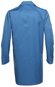 Alternative view of Antistatic Esd Long Sleeve Smock Snap Buttons Blue