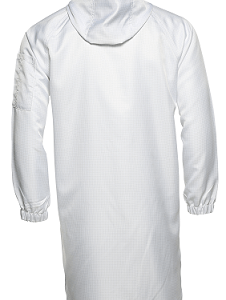 Alternative view of Antistatic Esd Long Sveeve Hooded Smock Snap Buttons