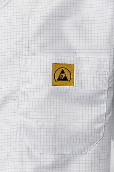 Antistatic Esd Long Sveeve Smock Buttons White - Image 3