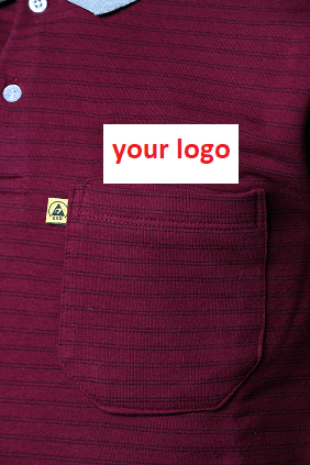 Antistatic Esd Polo Type T-Shirt Long Sleeve Reflector Emproidery - Image 4