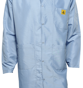 Antistatic Esd Long Sleeve Smock Snap Button