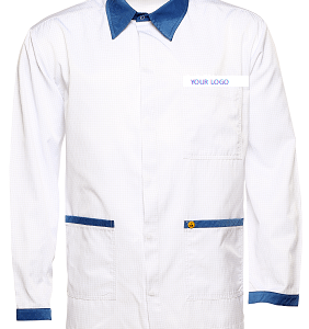 Antistatic Esd long sleeve Smock double colors logo