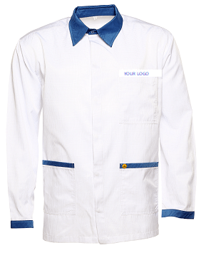 Antistatic Esd long sleeve Smock double colors logo