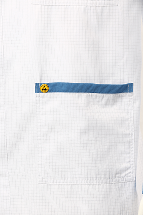 Antistatic Esd long sleeve Smock double colors logo - Image 3