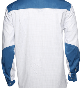 Alternative view of Antistatic Esd long sleeve Smock double colors